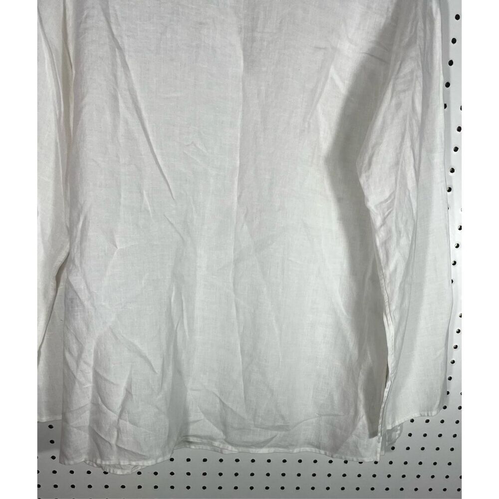 Lauren Ralph Lauren embroidered linen tunic top size L - Picture 3 of 4